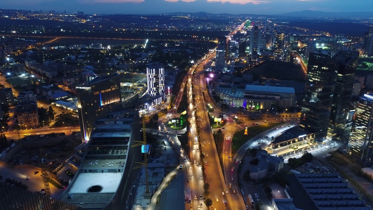 Ankara Çukurambar Gece Havadan Çekimi Ankara Drone