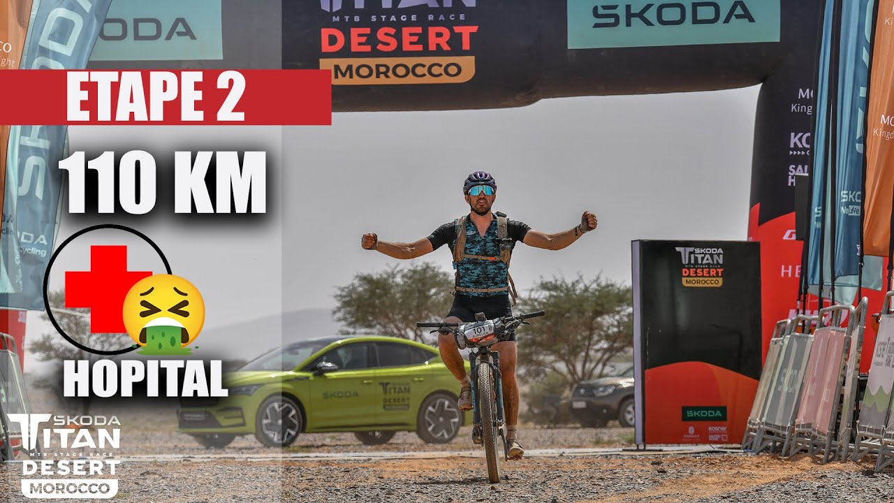 D&eacute;but des probl&egrave;mes ...  (ETAPE 2)  TITAN DESERT MAROC 2023