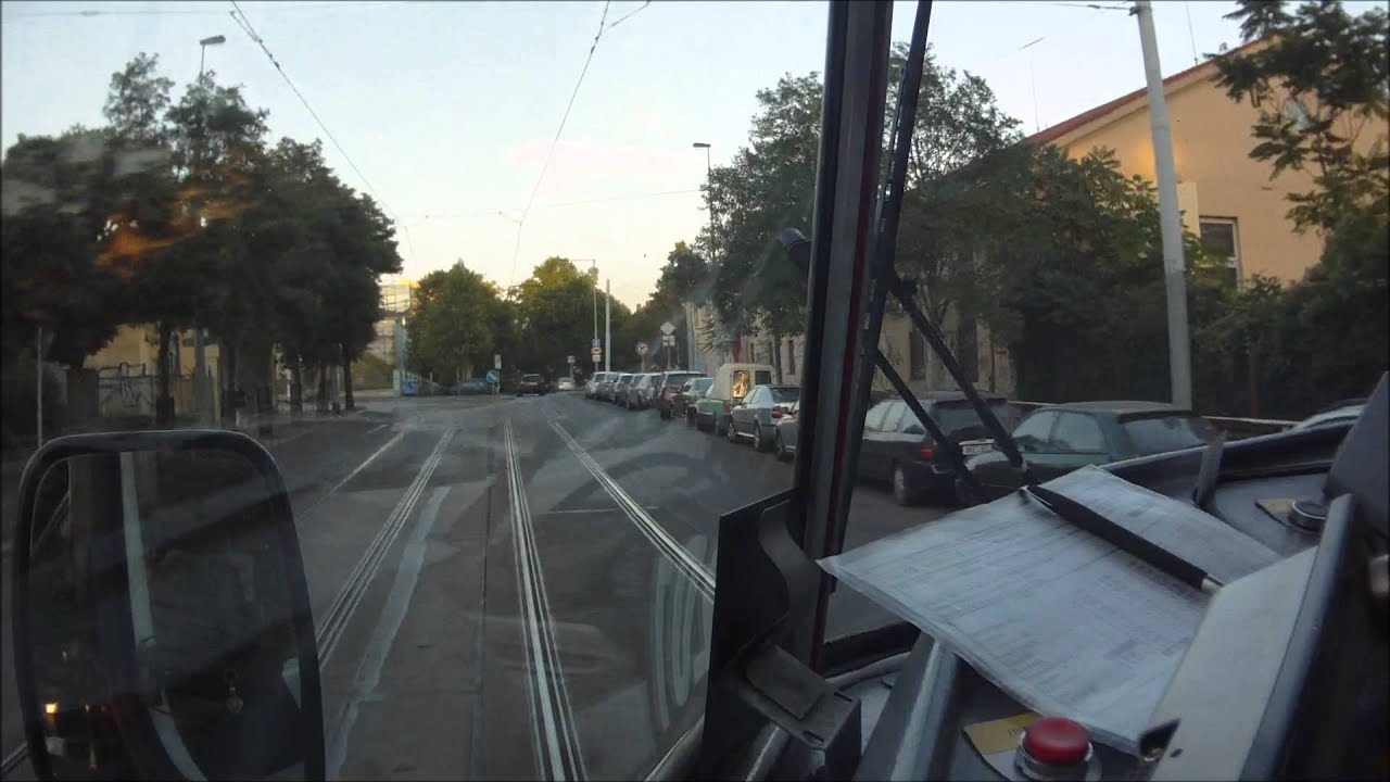 PRAGUE, tram line 10 in driver cab. KOKO verze