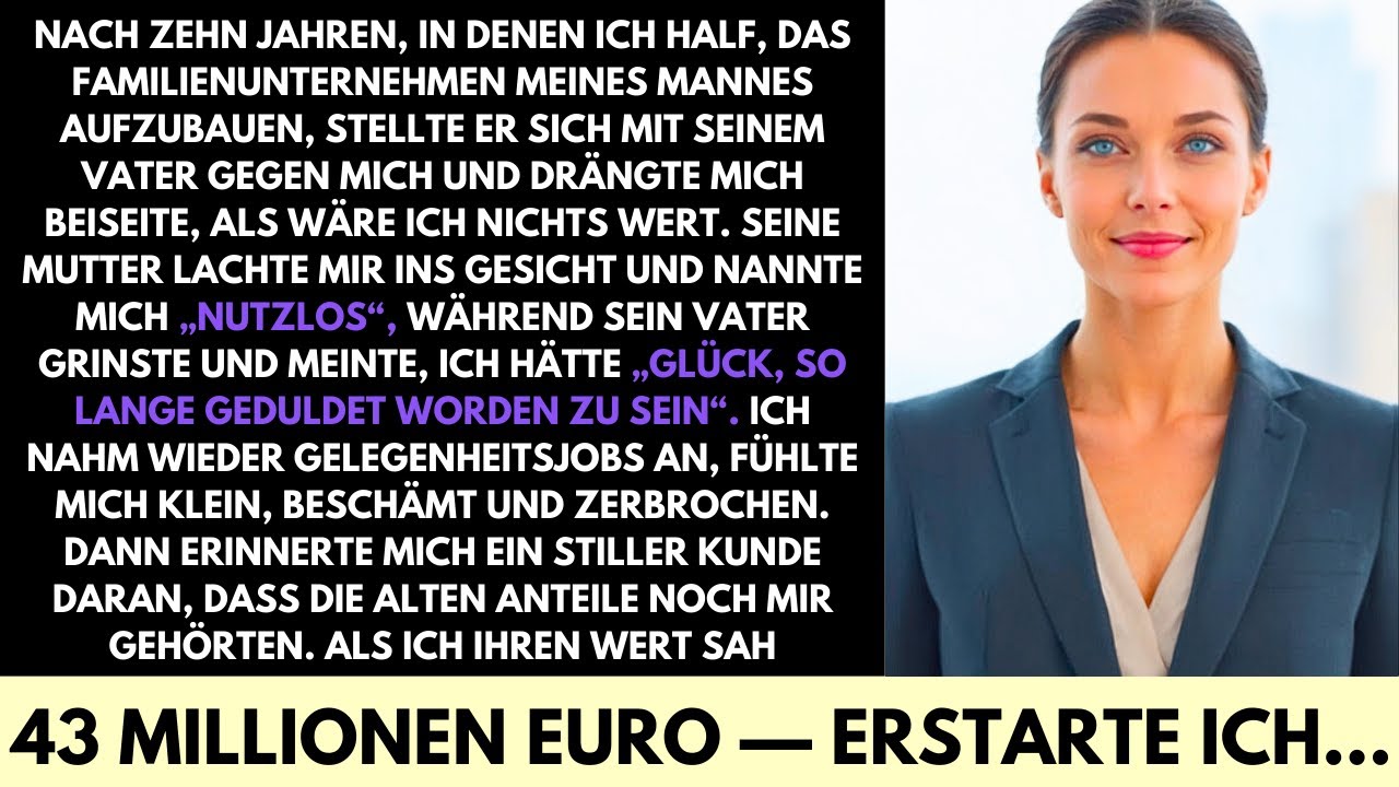 Nachdem Mich Die Familie Meines Mannes Rauswarf, Führten Mich Meine $47M-Anteile zu Macht und Luxus