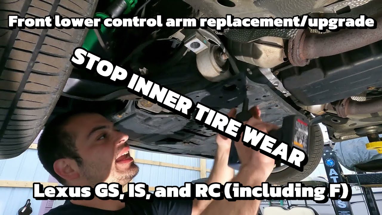 Lexus IS, GS, and RC Front lower control arm bushing replacement!!