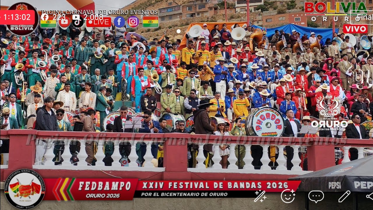 XXIV FESTIVAL DE BANDAS 2026 - POR EL BICENTENARIO DE ORURO