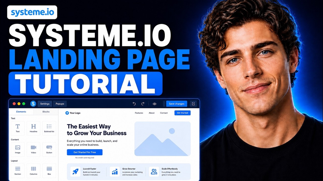 Systeme.io Landing Page Tutorial | Step-By-Step Setup (2026)