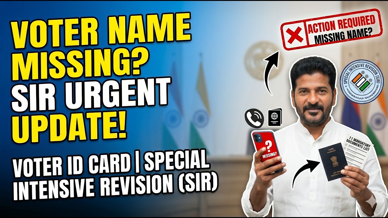 2002 Voter List Name Missing? Special Intensive Revision (SIR) Document Update