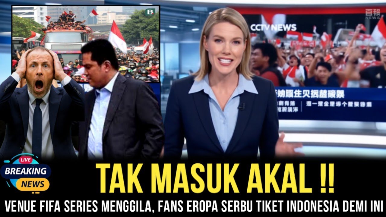 INI BENAR-BENAR GILA‼️SUPORTER EROPA TERDIAM LIHAT VENUE FIFA Series DIINDONESIA FANS EROPA WAR TIKT