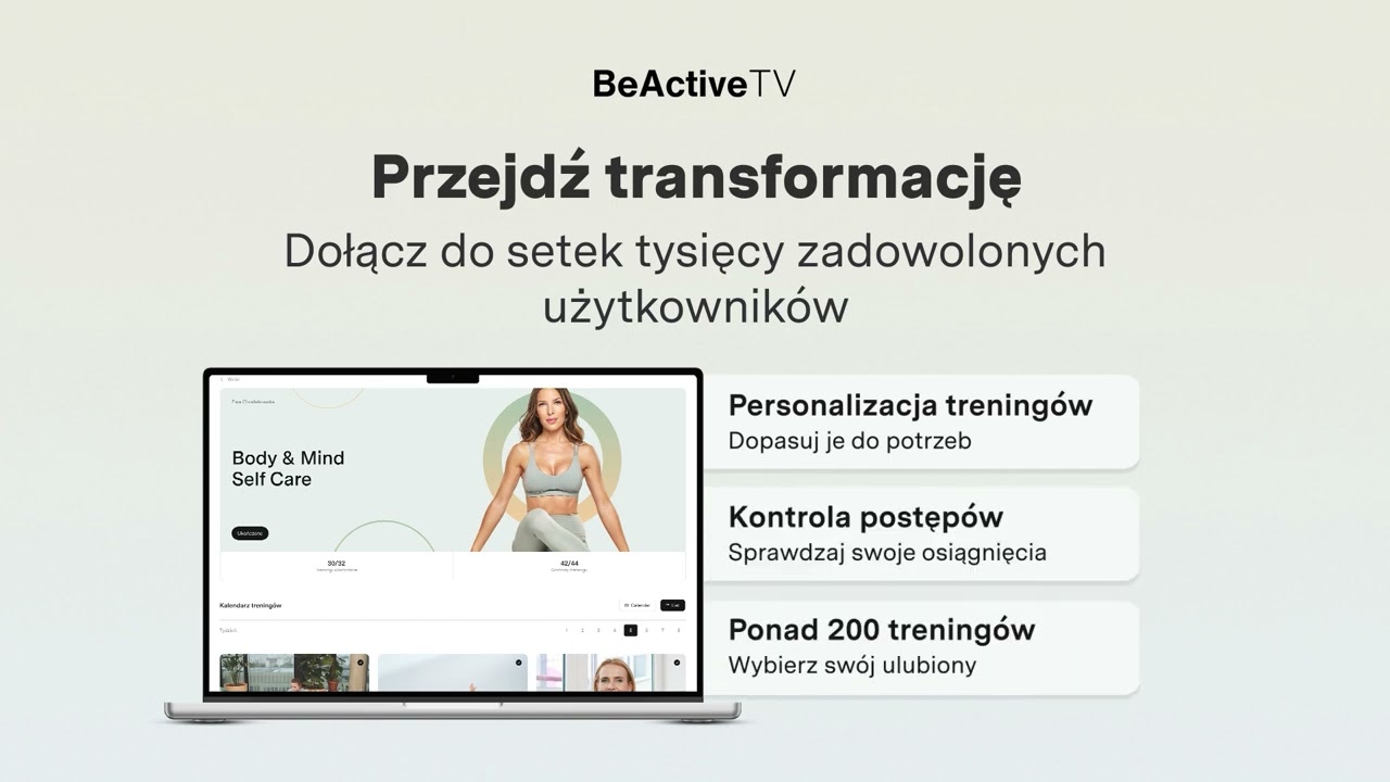 Przejdź transformację z BeActiveTV.pl | Tw&oacute;j trening, Twoje zasady