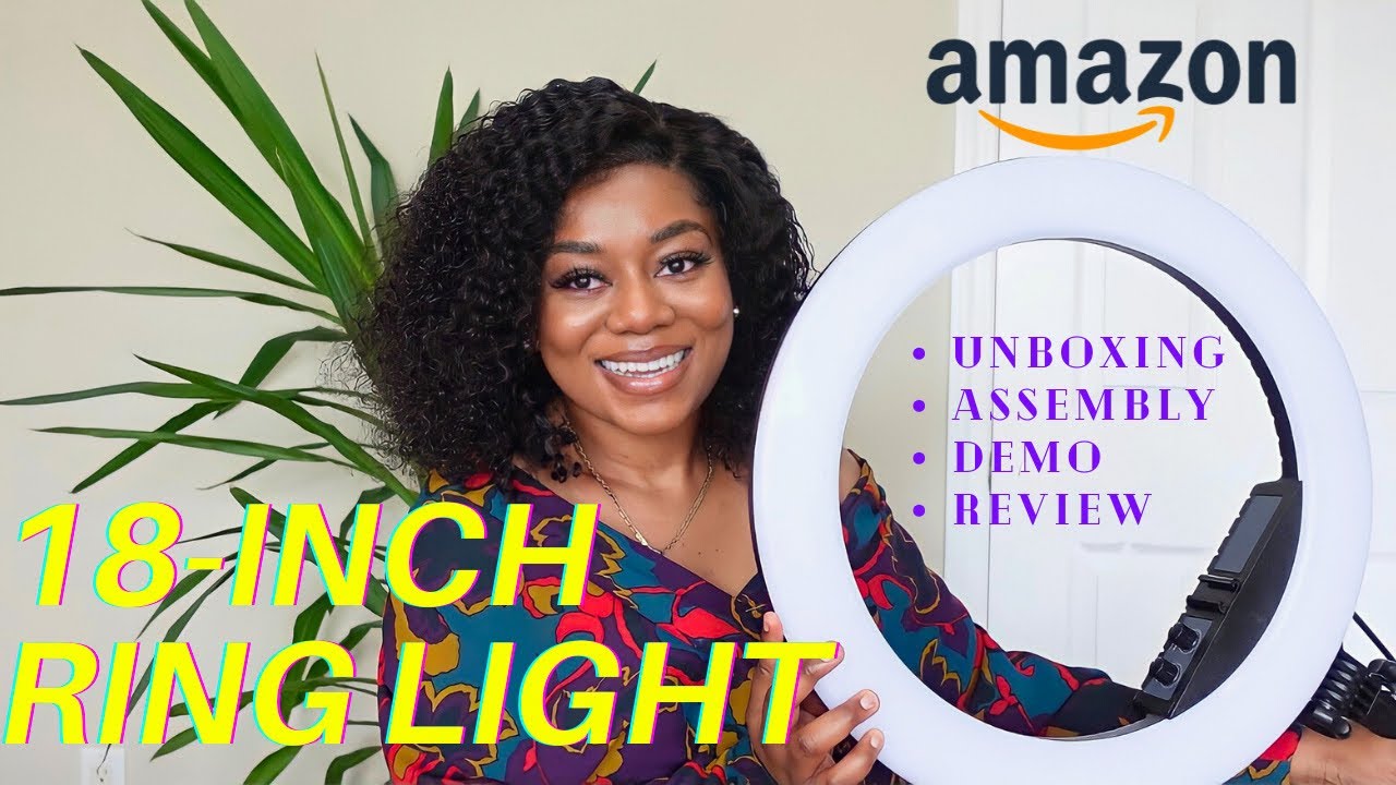FINALLY GOT THE BEST RING-LIGHT! UNBOXING + ASSEMBLING + DEMO + REVIEW AMAZON 18-inch ring light