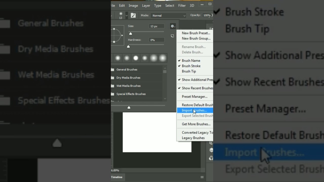 How to import brush in Photoshop| free photoshop download @Neerajsingh1990