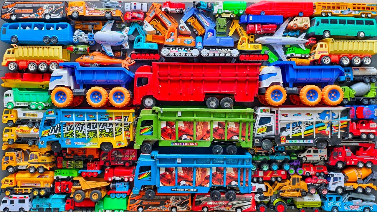 Mobil Mobilan Truk Oleng , Mobil Truk Molen, Mobil Balap, Truk Pasir, Excavator, Mobil Roket, Damkar