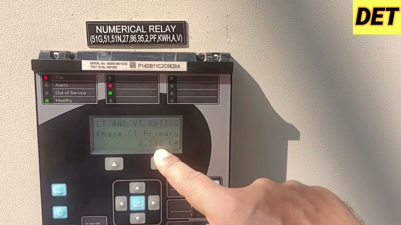 How to set CT & PT Ratio in ALSTOM/GE P40 Agile Relay #relay #ge #alstom #schneider #P14D #ctr #ptr