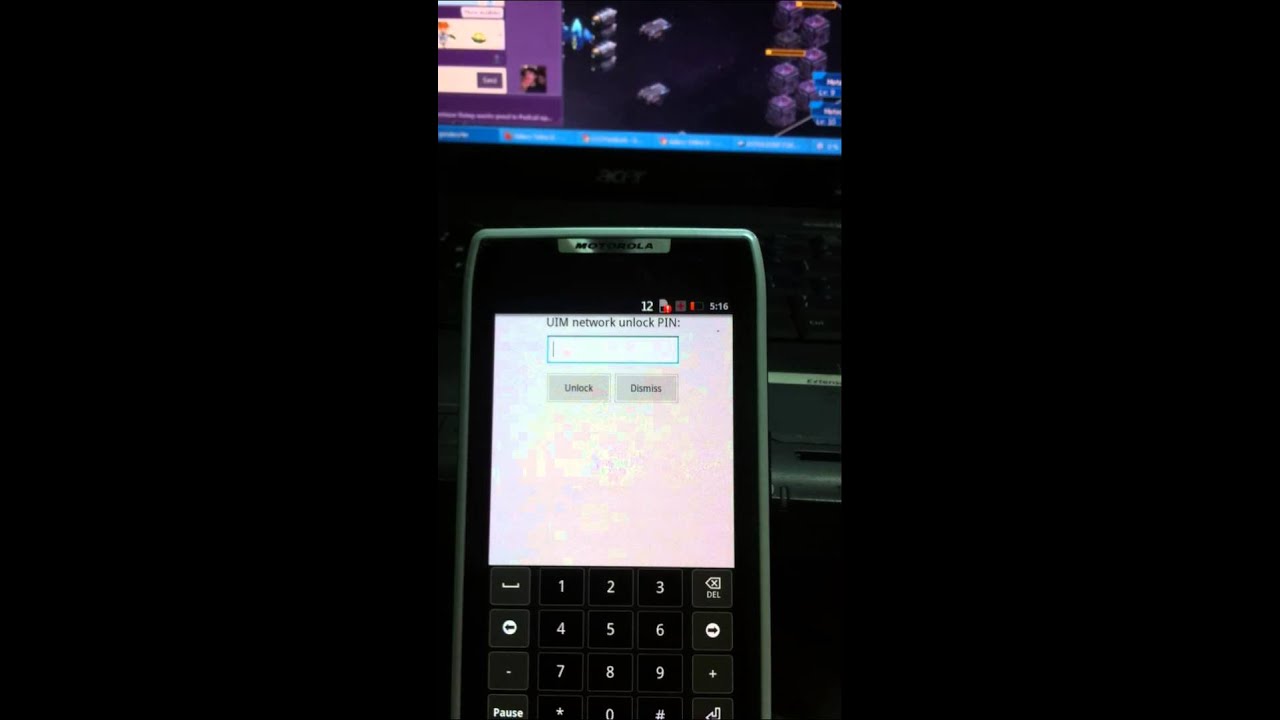 xt909 unlock error