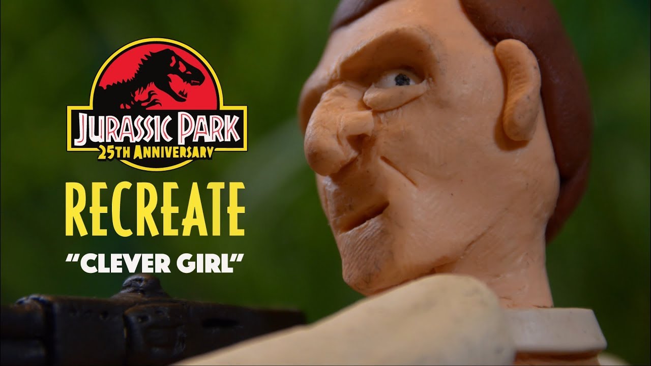 Jurassic Park 25th Anniversary Recreate Winner - Clever Girl Claymation