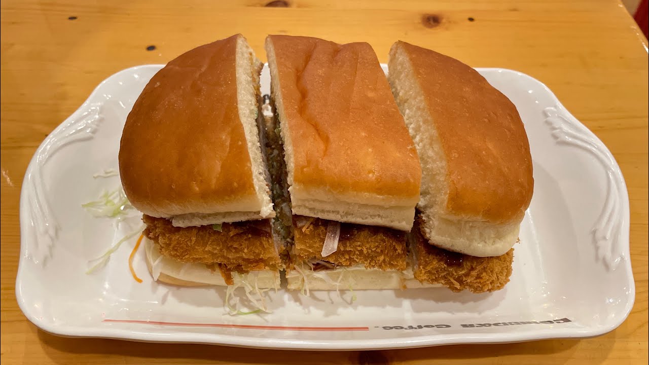 コメダ珈琲店の名物メニュー「カツパン」が巨大サンドイッチでした