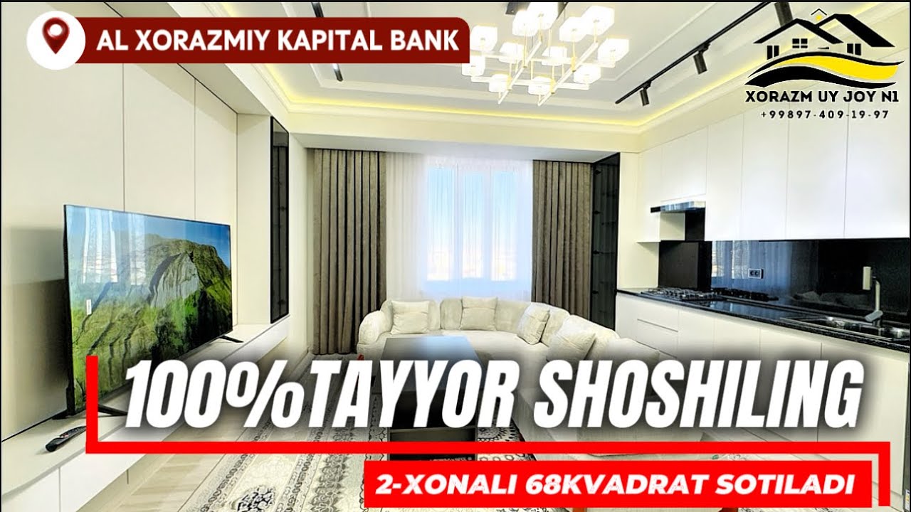 2-XONA 68m²  100% TAYYOR ZUDLIK BILAN SOTILADI Narxi kelishiladi 1TA 👍 BOSING Sizga ham nasib qilsin