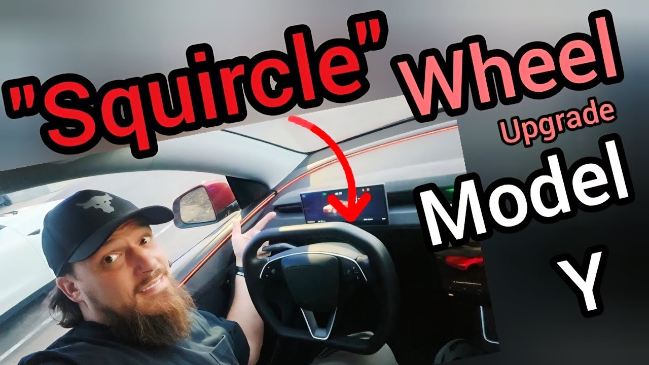 Installed a Cybertruck style Steering Wheel into the Model Y Juniper 