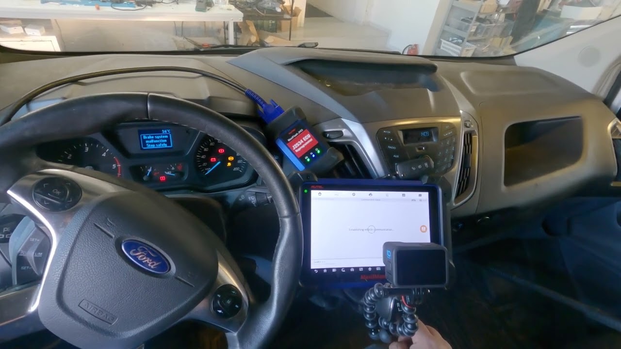 Ford Transit Custom 2016+ key programming with Autel IM608