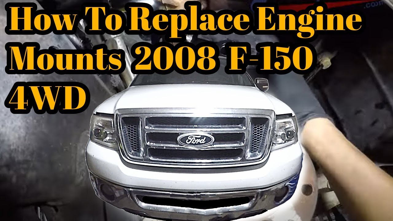 Replacing Engine Mounts: 4WD 2004-2008 Ford F150 WITHOUT removing Manifold/Exhaust | SUPER DIY
