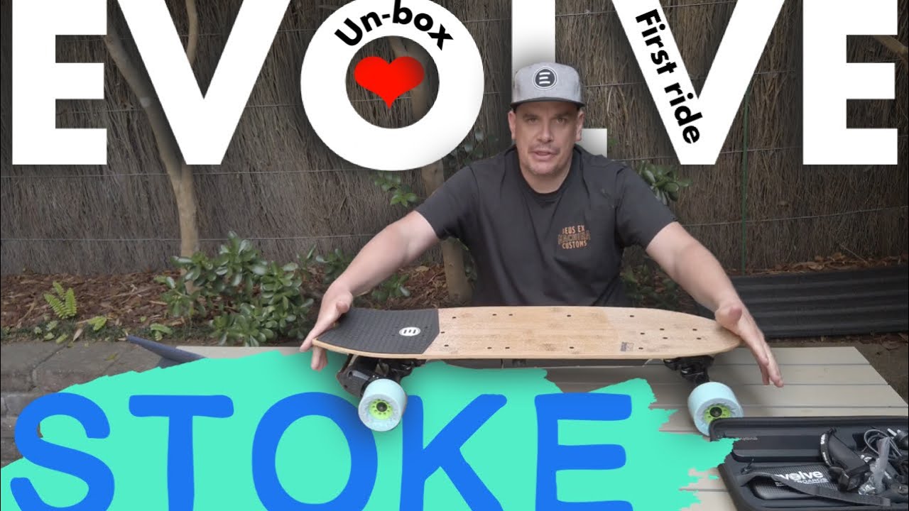 Evolve Stoke comprehensive review ; unbox and first ride “this thing carves”