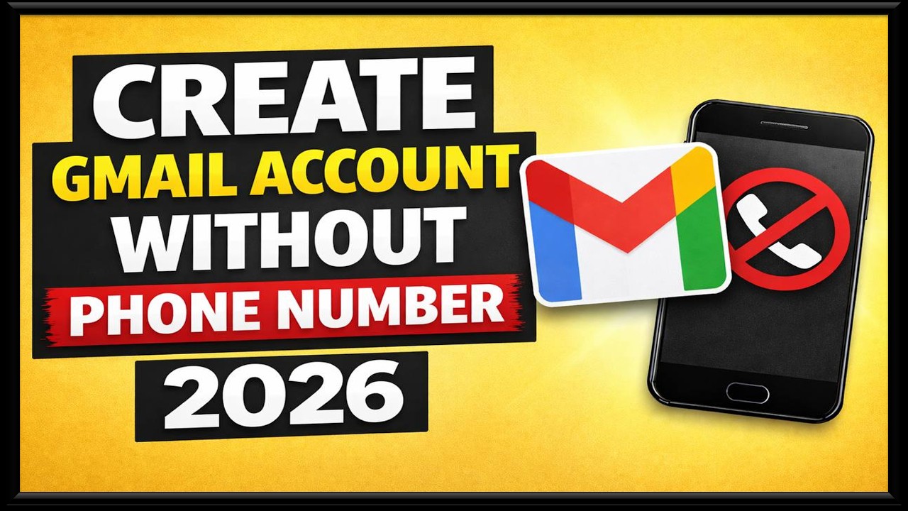 Create Gmail Without Phone Number (2026) &ndash; 100% Working!