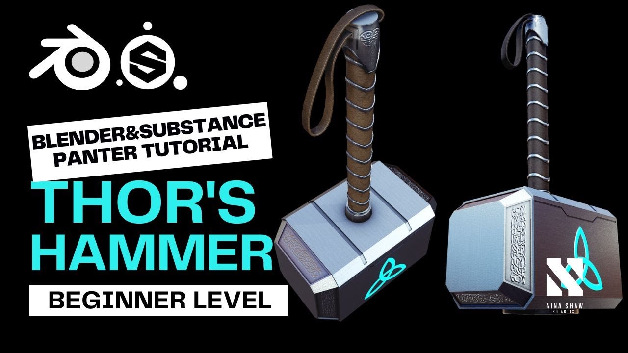 Game Asset | Thor's Hammer Blender/SubstancePainter