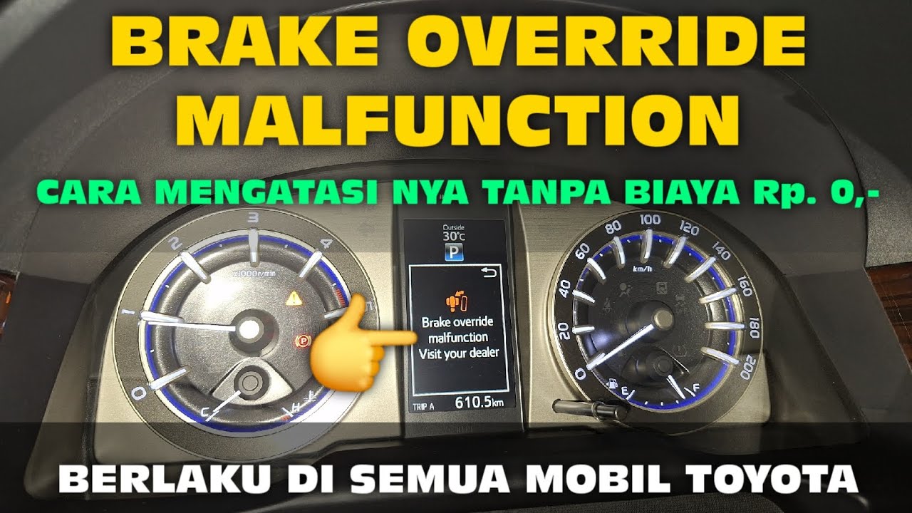 BRAKE OVERRIDE MALFUNCTION INNOVA REBORN FORTUNER HILUX