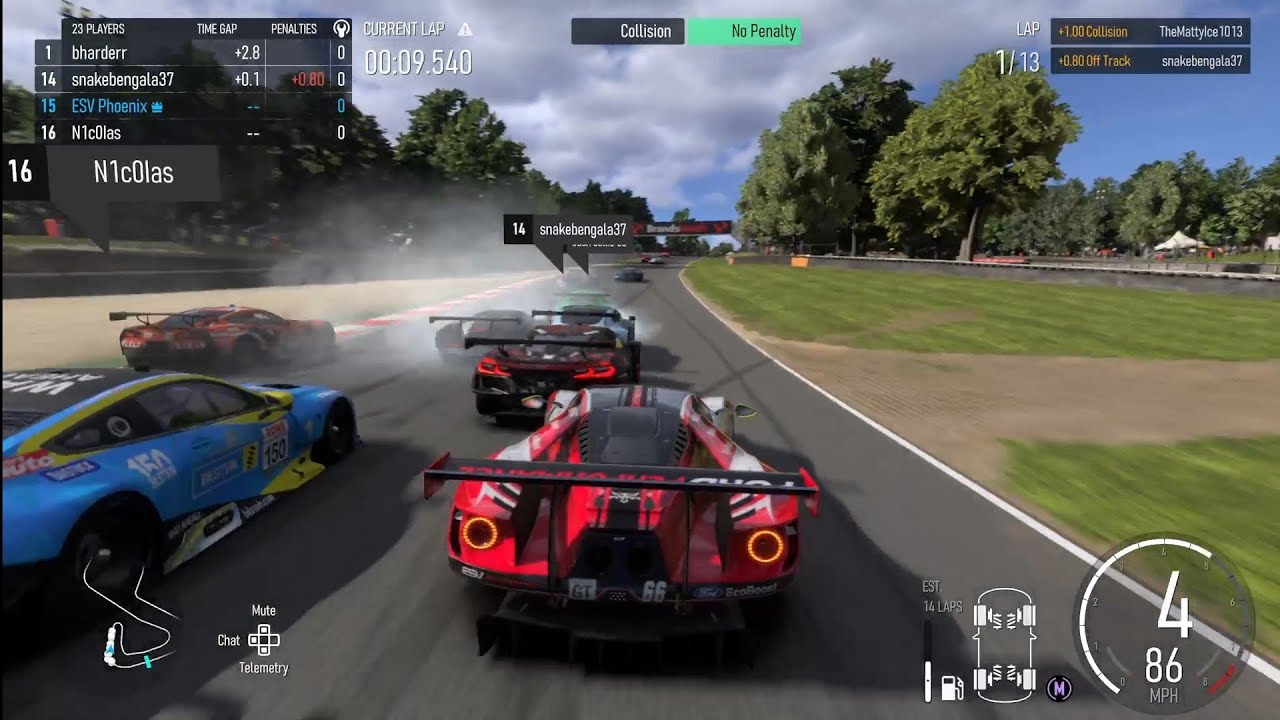 Incredible run at Brands Hatch with a not so satisfying end. GT2's (Forza Motorsport 2023)