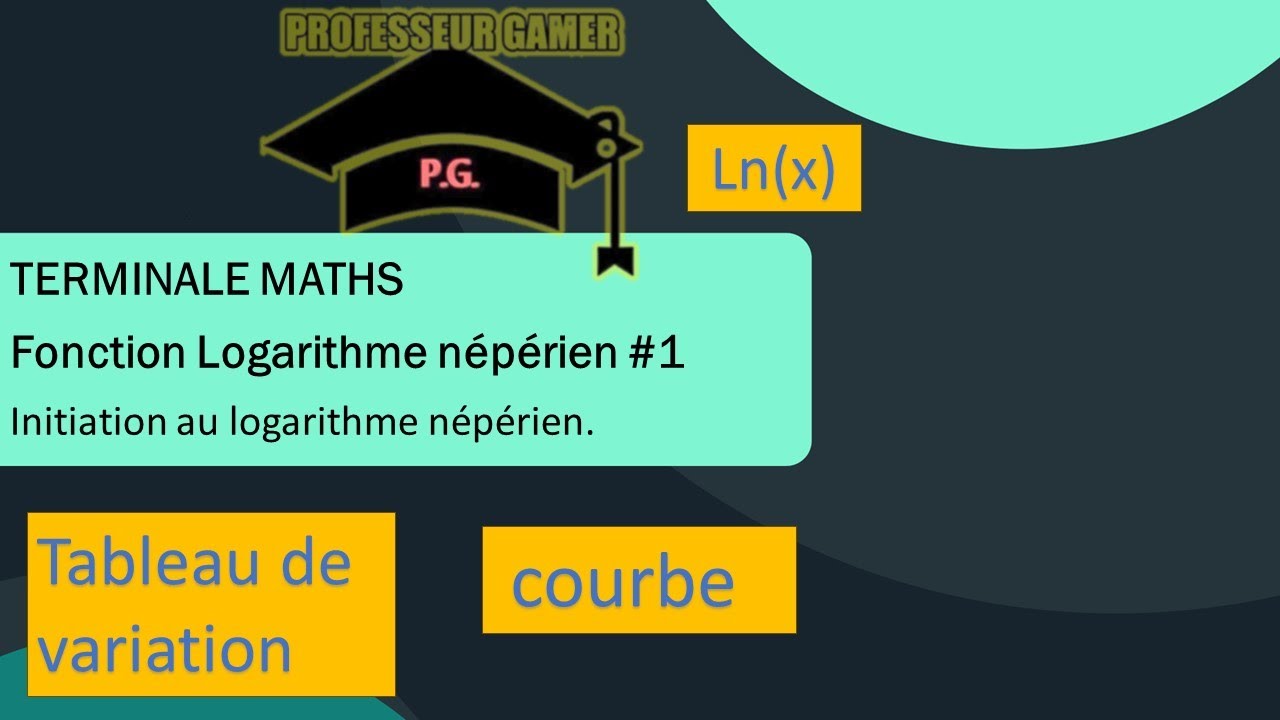 (TERMINALE)(MATHS) Fonction logarithme népérien (1) Initiation au logarithme népérien.