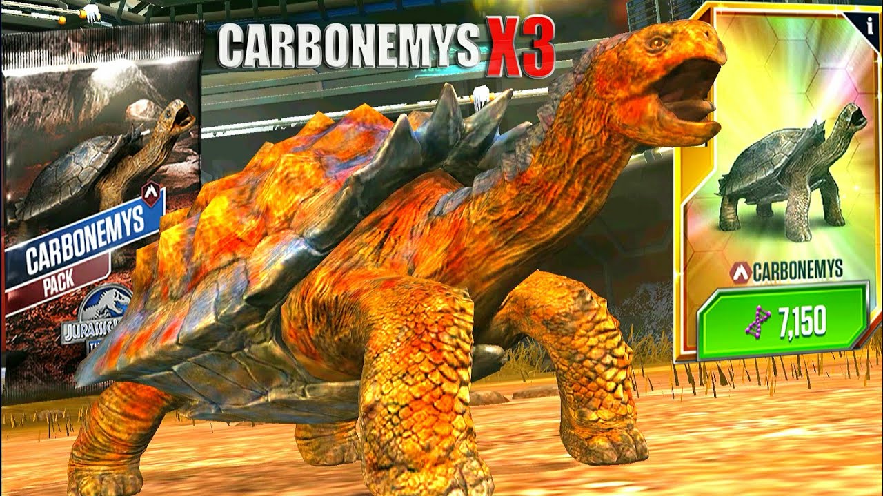 NEW CARBONEMYS MAX X3 LEVEL 40 | JURASSIC WORLD THE GAME