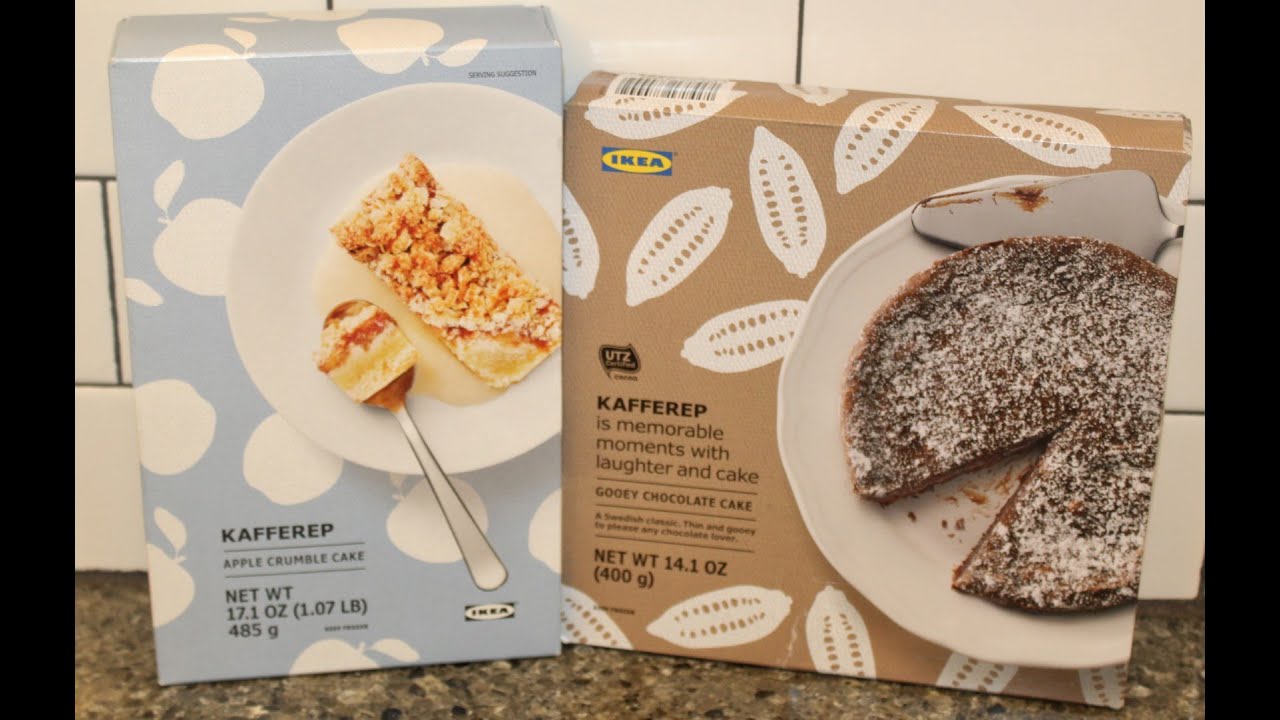 Kafferep (IKEA): Apple Crumble Cake & Gooey Chocolate Cake Review