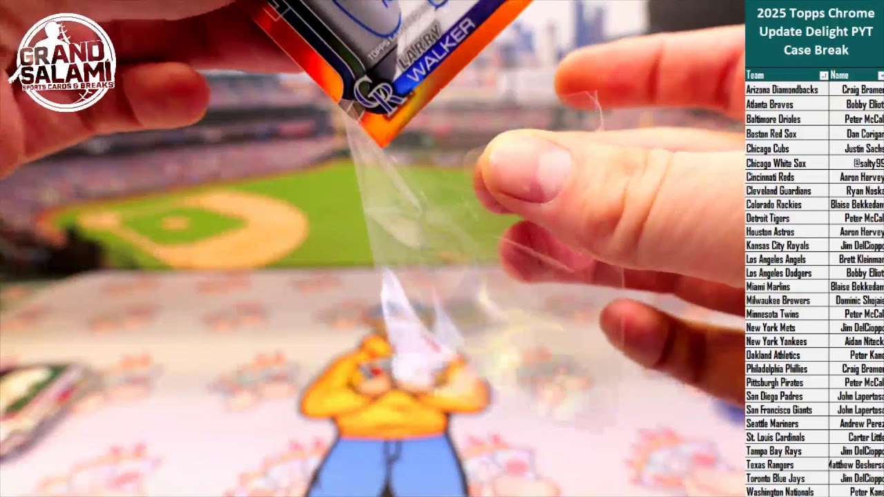 2025 Topps Chrome Update Delight PYT Case Break