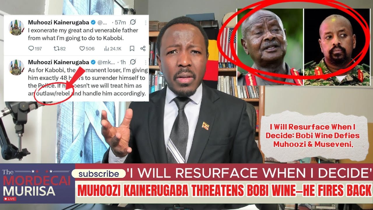 I Will Resurface When I Decide: Muhoozi Kainerugaba Threatens Bobi Wine— He Fires Back.