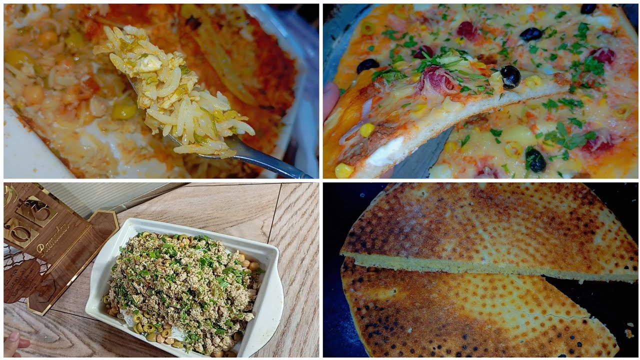 روتين رابع وسادس رمضان ✨🌙بيتزا 🍕صوص غوج بلونش بالمرڨاز بنة مش نورمال/أرز بالكفتة مزربع على حبة   