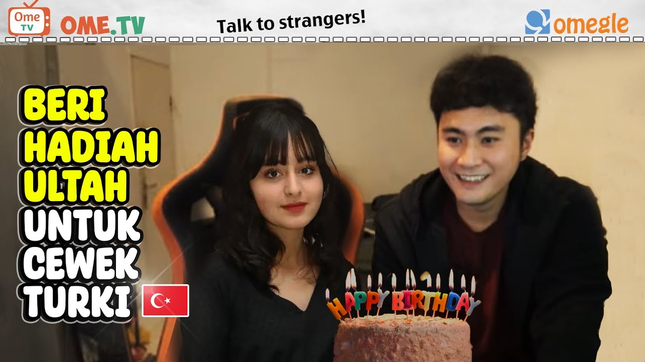REAKSI BULE KIRIM HADIAH DI ULANG TAHUN NYA - OME TV INTERNASIONAL