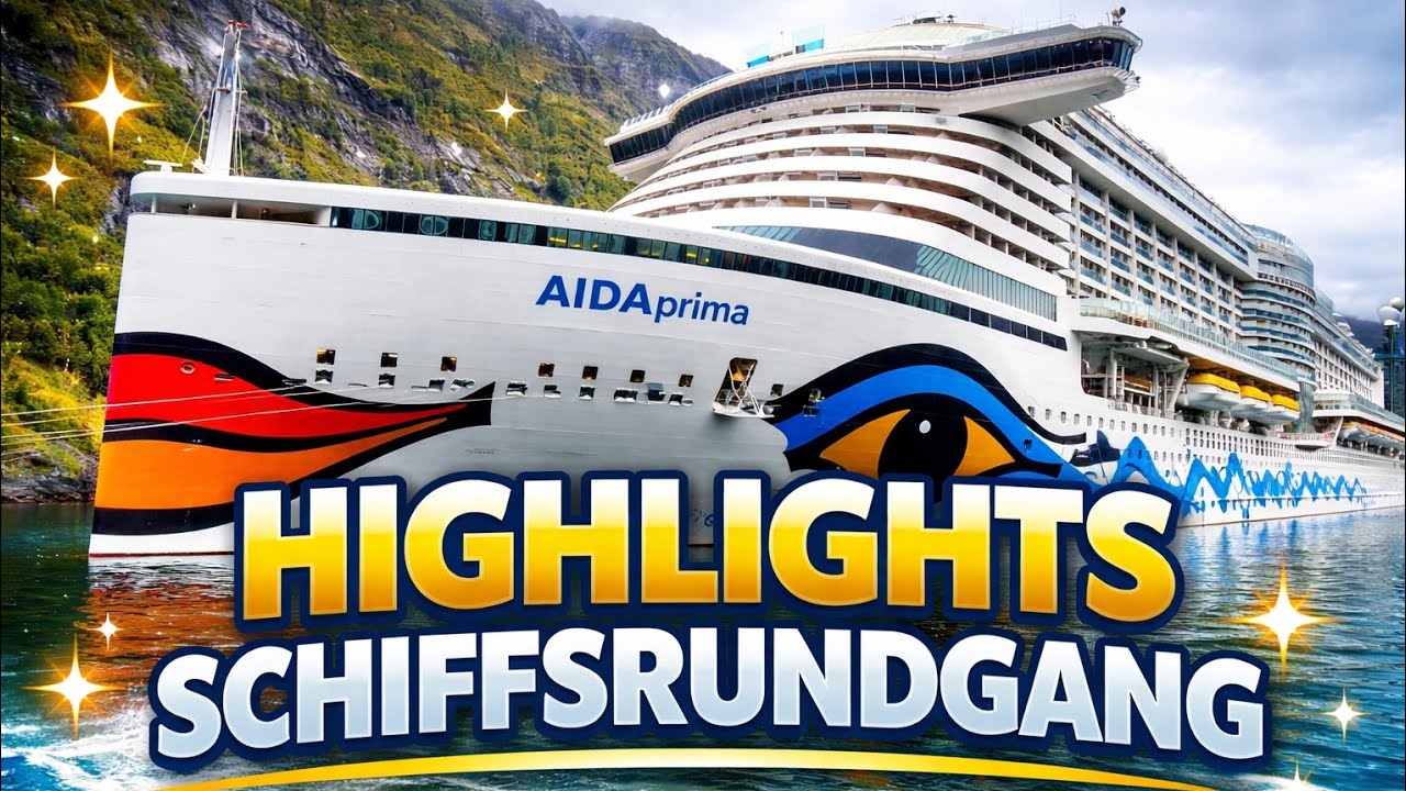 AIDAprima Schiffsrundgang die Highlights an Bord