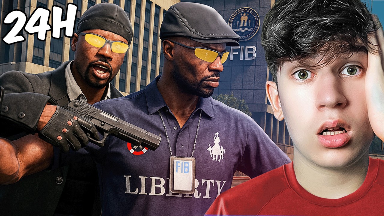 Zostałem AGENTEM FBI na 24h w GTA V!💀