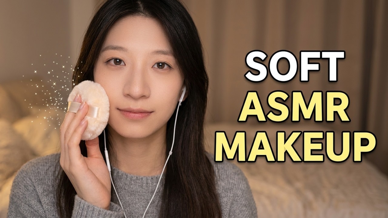 ASMR Doing Your Makeup | Soft Glam Look with Satisfying Brush Sounds | ASMR Makeup
