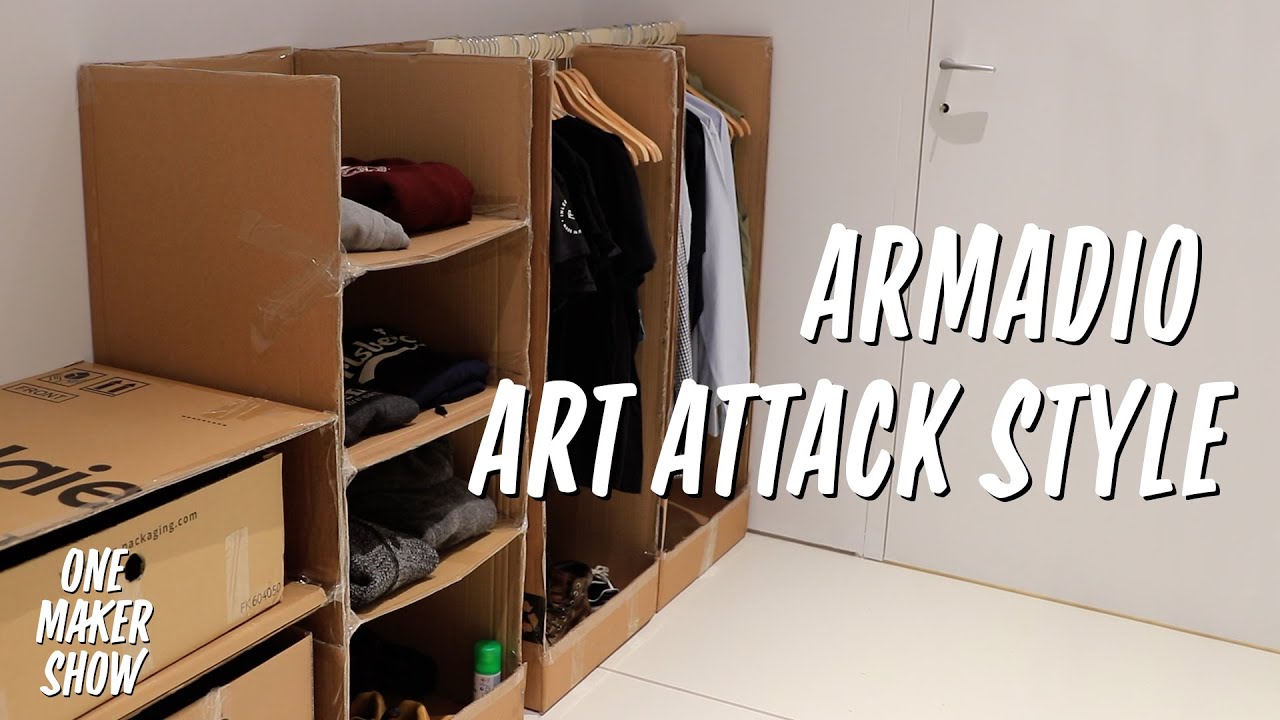 Ep.17 Armadio fai da te in perfetto stile Art Attack - One Maker Show