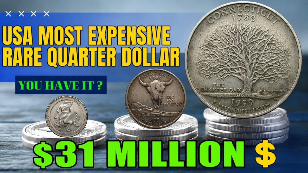 TOP 10 Rare State Quarters Worth Money! These U.S. Quarter Coins Could Be Valuable!