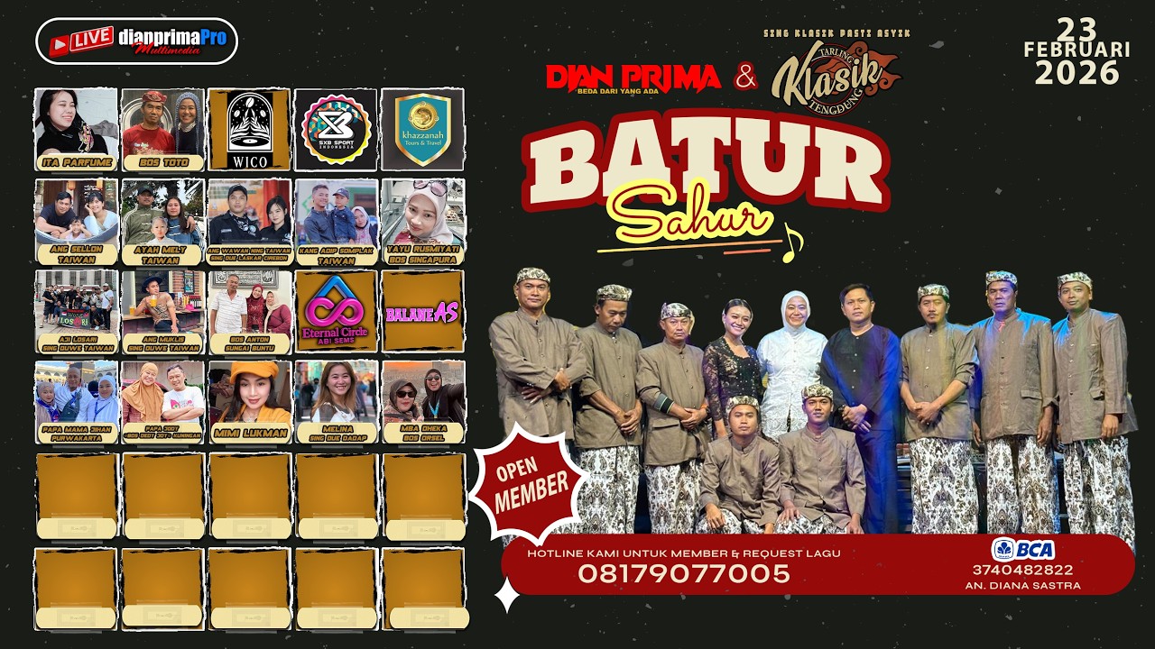 🔴BATUR SAHUR Tarling Klasik Tengdung || 23 Februari 2026