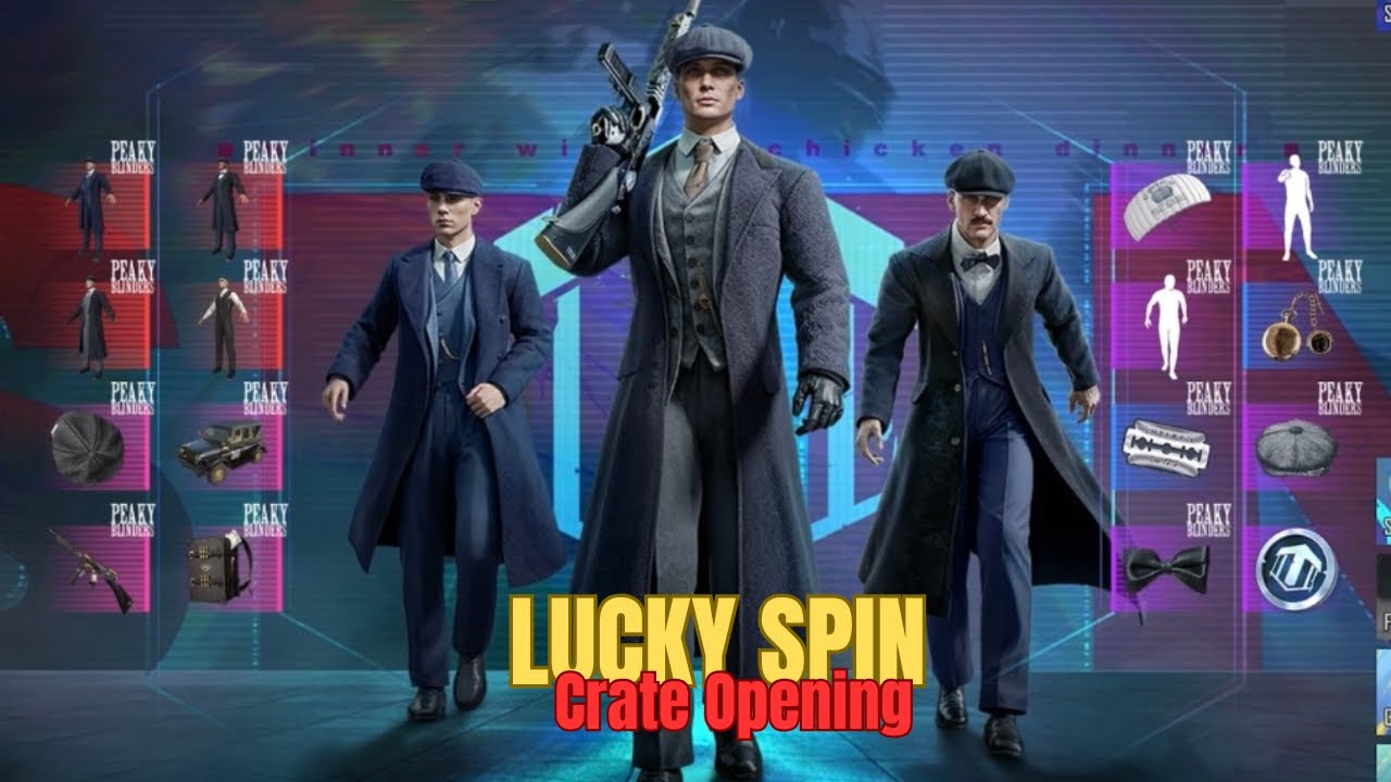 PEAKY BLINDERS LUCKY SPIN CRATE OPENING PUBG MOBILE