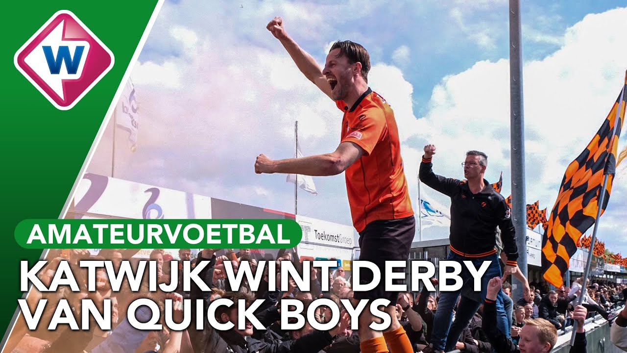 Heerlijke goals tijdens derby tussen VV Katwijk en Quick Boys - Omroep West