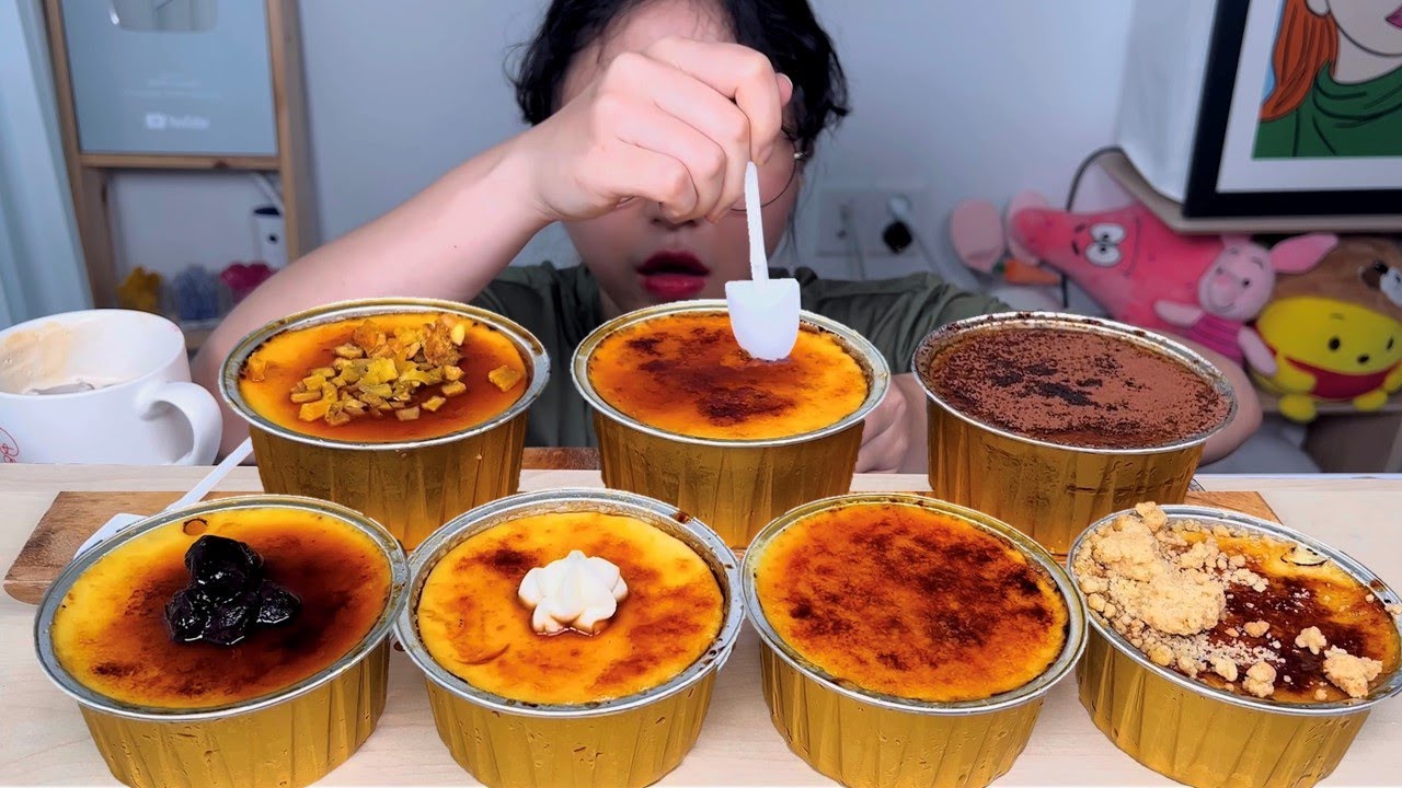 크림브륄레🍮🥄 여러가지 푸딩 크림브륄레 디저트 먹방 Dessert Mukbang