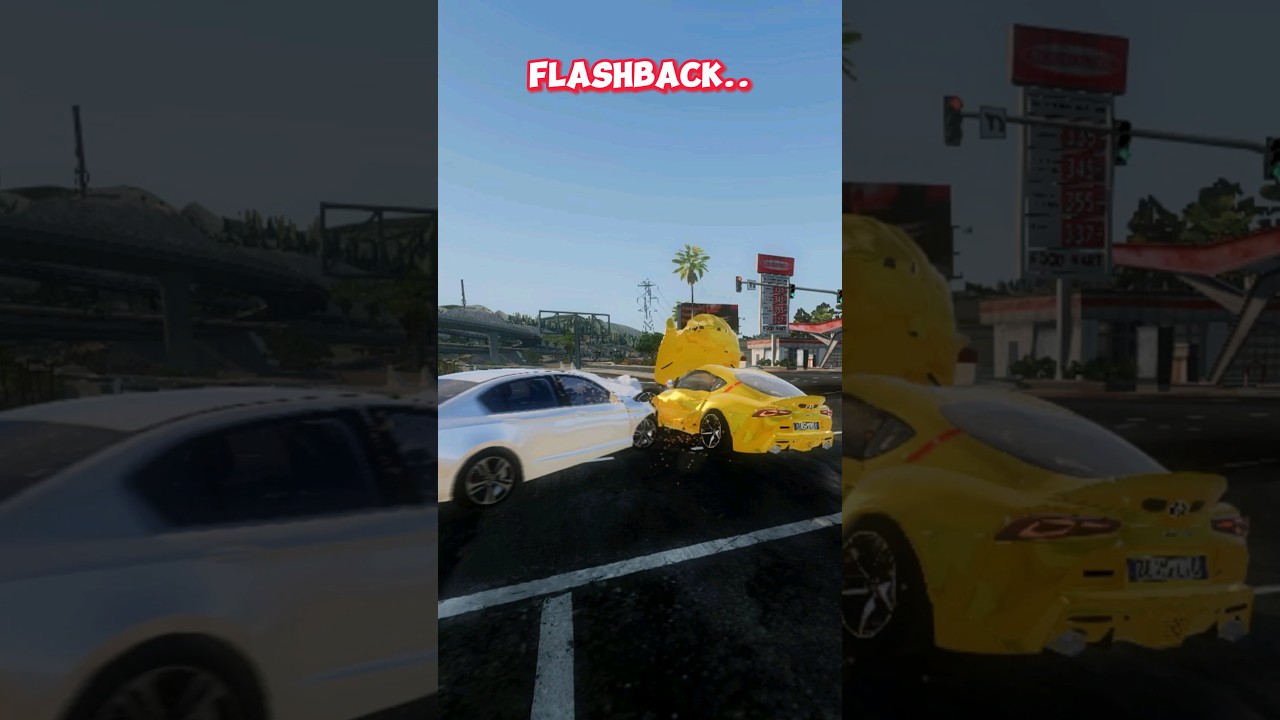 Toyota gr Supra USA crash flashback ⚡🚗😱 Beamng.drive 