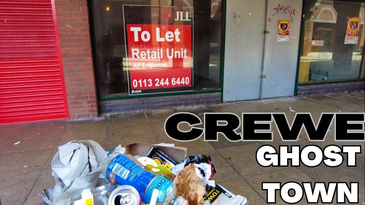 is CREWE becoming a GHOST TOWN? Shops close  and leave the town