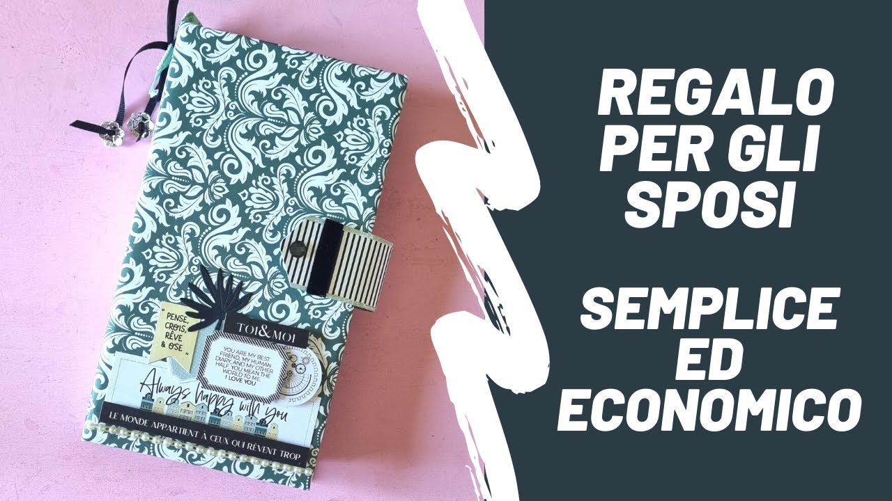 Tutorial (ita) Un regalo perfetto ed economico per un matrimonio #scrapbooking #minialbum