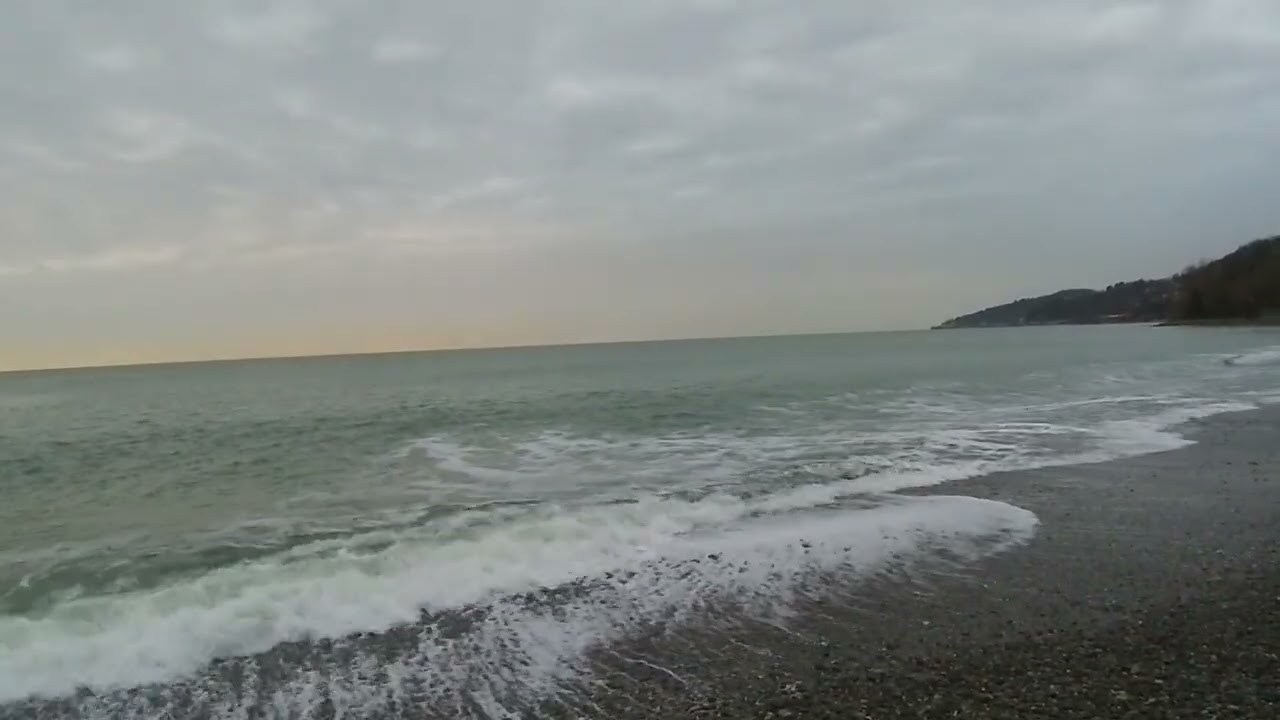 17.02.26 РЕЛАКС) Море в непогоду🌧 Сочи❤🌴 Очень тепло: +15воздух, +10вода #sochi 
