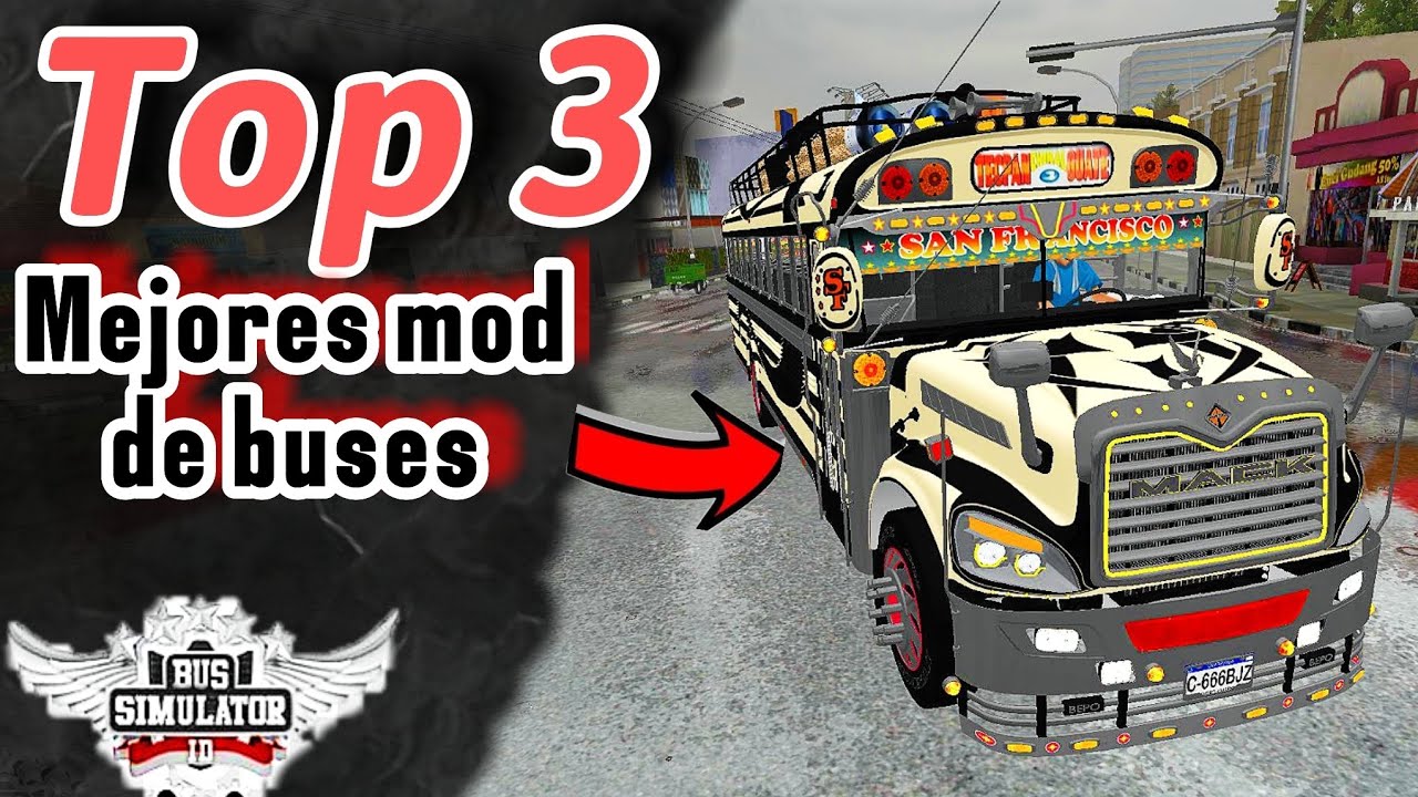 TOP 3 Mods de Autobuses para Bus Simulator Indonesia | 2025 &iexcl;Conduce como un PRO! 🎮