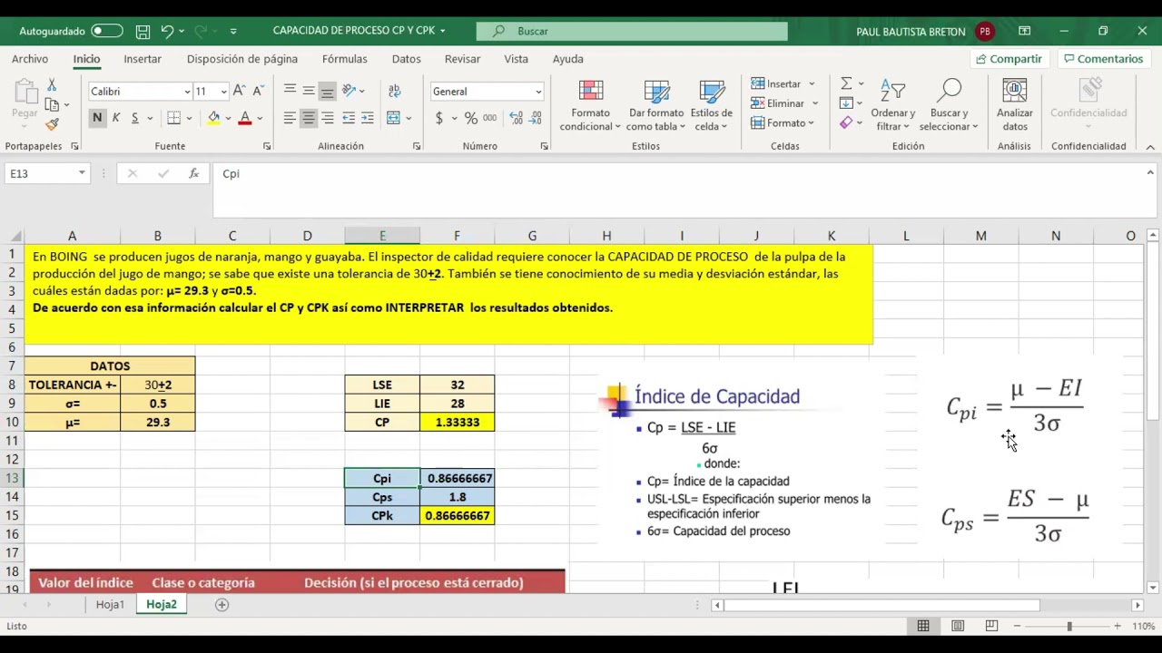 Capacidad de proceso: Cp y Cpk ¡Aprende a calcularlo e interpretarlo de forma fácil y rápida!