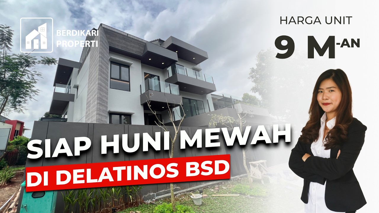 RUMAH MEWAH 4 LANTAI DI DE LATINOS BSD CITY – LUAS & SIAP HUNI!