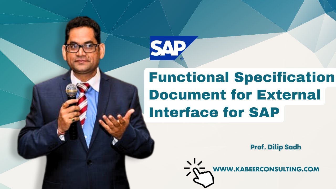 How to write Functional specification document for  External Interface for SAP by Dilip Sadh #sapsd